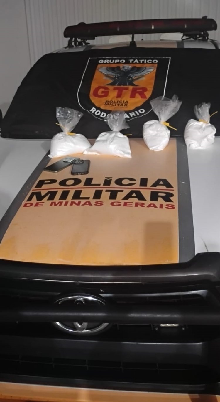 Polícia Rodoviária apreende 4 kg de sibutramina em ação na MGC-497; homem é preso após tentar fugir da blitz